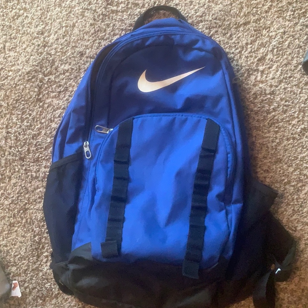 Royal blue Nike backpack